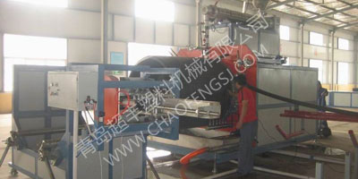 HDPE large diameter hollow wall winding pipe production line